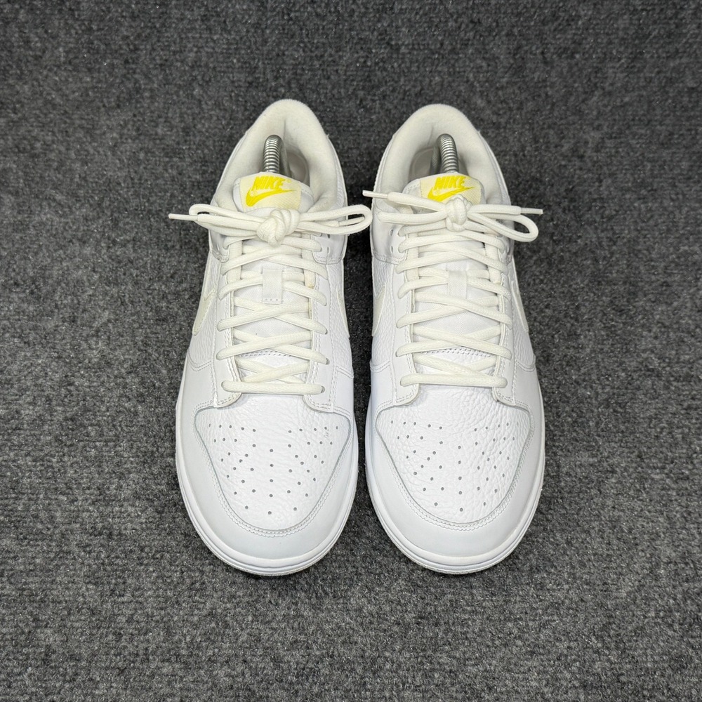 Nike Dunk Low Shoes Women's 9.5 Valentines Day Yellow Heart White Retro Athletic - Picture 3 of 13